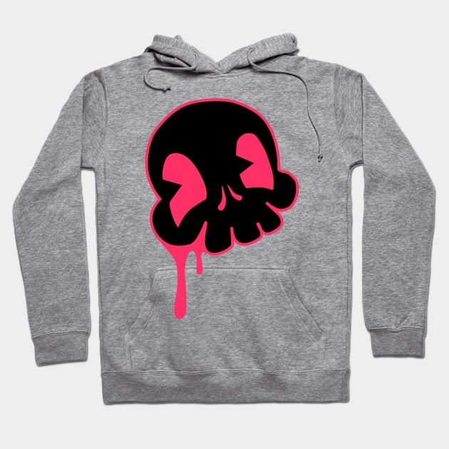 Skull Drip'z Black and Red Hoodie by FlameCat